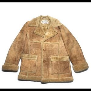 Vintage Suede and Shearling Leather Jacket